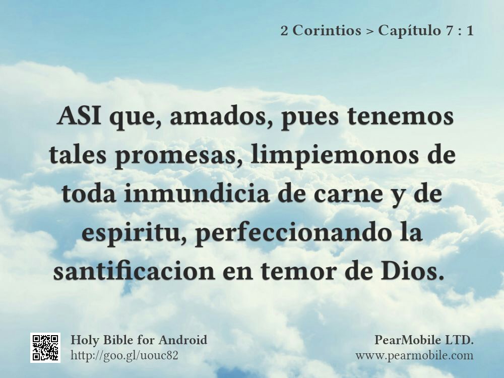 2 Corintios, Capítulo 7:1